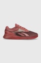 Tréningové topánky Reebok Nano X3 textilný burgundské 100069907