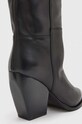 AllSaints ghete de piele Reina WF597X negru