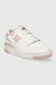 Kožené sneakers boty New Balance BBW550BP bílá