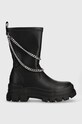 Buffalo botine Aspha Sock Chain 5-8 cm negru 1622313.BLK