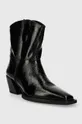 Kožené kovbojské topánky Vagabond Shoemakers ALINA čierna