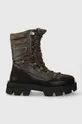 brown Snow Boots CROCS Crocband Winter Boot W 205314 Navy Women’s