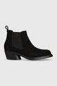 Camper botine din piele intoarsa Bonnie 5-8 cm negru K400717.001