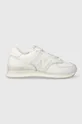 alb New Balance sneakers din piele 574 De femei