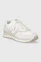 Δερμάτινα αθλητικά παπούτσια New Balance 574 λευκό