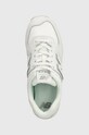 New Balance sneakers din piele 574 alb WL574IM2