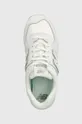 white New Balance leather sneakers 574