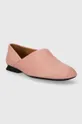 Шкіряні туфлі Camper Casi Myra рожевий