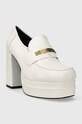 Karl Lagerfeld czółenka skórzane Strada KL30133.011 biały AW23