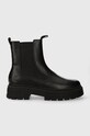 Karl Kani sztyblety skórzane KK Soho Chelsea Boot tekstylny czarny 1120308