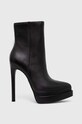 Steve Madden botki skórzane Fyre nieocieplane czarny SM11002406.017