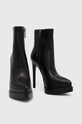 Steve Madden botki skórzane Fyre SM11002406.017 czarny AW23