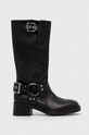 Шкіряні чоботи Steve Madden Beau без утеплення чорний SM11003069.017