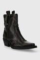 Kožené kovbojské topánky Steve Madden Waynoa SM11003072.017 čierna AW23