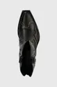 μαύρο Δερμάτινες καουμπόικες μπότες Steve Madden Waynoa