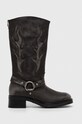 Steve Madden kowbojki skórzane Bloom płaski szary SM11003090.667