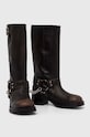 Steve Madden kozaki skórzane Beau-C SM11003094.207 brązowy AW23
