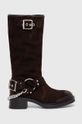Сапоги из нубука Steve Madden Beau-C венский коричневый SM11003094.205