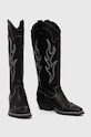 Steve Madden kowbojki skórzane Wenda SM11003097.017 czarny AW23