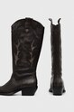 Obuća Kožne kaubojske čizme Steve Madden Wenda SM11003097.DGL siva
