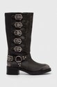 Steve Madden ghete de piele Battle 5-8 cm gri SM19000101.DGL