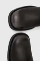 siva Usnjeni elegantni škornji Steve Madden Battle