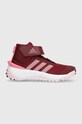 Дитячі черевики adidas FORTATRAIL EL K без утеплення бордо IG7267