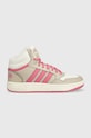 Кроссовки adidas Originals HOOPS MID 3.0 K имитация натуральной кожи белый IF7739
