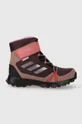фіолетовий Дитячі черевики adidas TERREX TERREX SNOW CF R.RD Для дівчаток