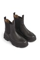 Liewood cizme chelsea din piele pentru copii neizolat negru LW17309