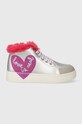 Agatha Ruiz de la Prada cizme de iarna pentru copii cu snur argintiu 231940.28.34