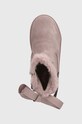 Garvalin buty zimowe zamszowe dziecięce różowy 231544.24.27