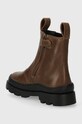 Fete Camper cizme chelsea din piele pentru copii Brutus Kids K900320.27 maro
