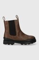 Дитячі шкіряні черевики Camper Brutus Kids без утеплення коричневий K900320.28.38