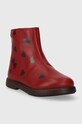 Camper ghete din piele pentru copii TWS Kids K900329.25.27 burgundia AW23