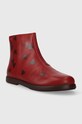 Camper gyerek bokacsizma bőrből TWS Kids K900329.35.38 burgundia AW23