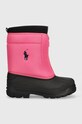 Detské snehule Polo Ralph Lauren jemné zateplenie fialová RF103670
