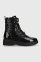 Michael Kors workery dziecięce imitacja skóry licowej czarny MK100790
