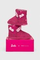 Детские замшевые зимние ботинки Emu Australia x Barbie, Wallaby Mini Play замш розовый K12748.G.Wallaby.Mini.P