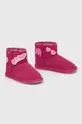 Detské zimné semišové topánky Emu Australia x Barbie, Wallaby Mini Play ružová