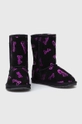 Emu Australia stivali da neve bambini Barbie? Wallaby Print Lo nero