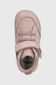 ροζ Παιδικές δερμάτινες χειμερινές μπότες Primigi