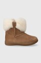 UGG śniegowce zamszowe dziecięce T RAMONA nieocieplane beżowy 1095571T