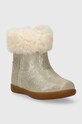 UGG śniegowce skórzane dziecięce T JORIE II METALLIC 1097035T złoty AW23