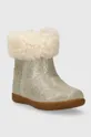Παιδικές δερμάτινες μπότες χιονιού UGG T JORIE II METALLIC χρυσαφί