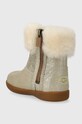 Dziewczynka UGG śniegowce skórzane dziecięce T JORIE II METALLIC 1097035T złoty