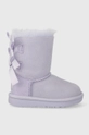 μωβ Μπότες χιονιού σουέτ για παιδιά UGG T BAILEY BOW II Για κορίτσια