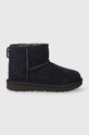 Μπότες σουέτ για παιδιά UGG KIDS CLASSIC MINI II χωρίς φερμουάρ σκούρο μπλε 1017715K.9BYX
