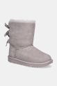 UGG śniegowce zamszowe dziecięce K BAILEY BOW II brak zapięcia szary 1017394K