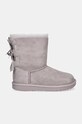 Μπότες σουέτ για παιδιά UGG K BAILEY BOW II χωρίς φερμουάρ γκρί 1017394K